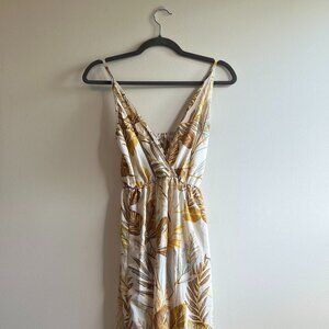 Spaghetti strap vacation midi dress